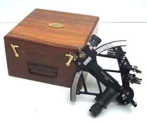 Vintage Tamaya Nautical Sextant Maritime Navigational Instrument With Wood Box