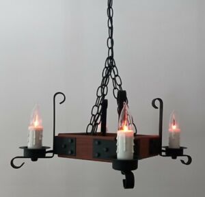 Vintage Gothic Swag Chandelier Light Fixture Lamp