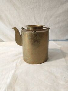 Chinese Brass Teapot In Good Condition Hite 6in 1 4 Width 7in 