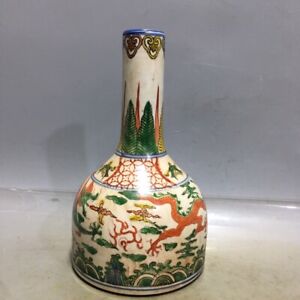 9 2 Old China Porcelain The Ming Dynasty Jiajing Multicolored Bottle
