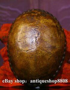 7 Rare Collect Olde Tibet Bone Painting Hand Carved Gabbra Gabala Bowl Qq1