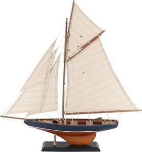 25 Wooden Sailboat Model Classic Columbia America S Cup Ship Nautical Yacht