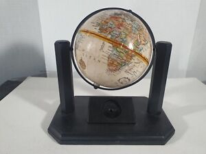 Mini World Globe Desk Office Art Decor World Globe With Wood Base
