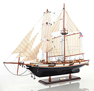 1847 Harvey Baltimore Clipper Wooden Model Tall Ship 35 Sailboat