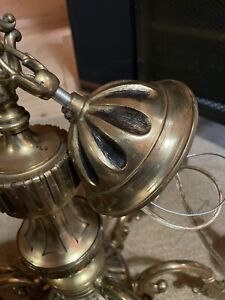 Antique Rewired Chandelier 9 Light From Europe Heavy 