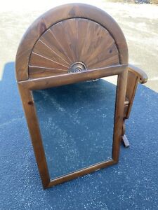 Ethan Allen Country Craftsman Pine Large Wall Mirror