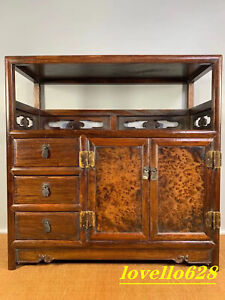 Early Exquisite Rosewood Tea Cabinet