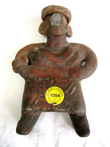 Pre Columbian Nayarit Warrior Terracotta West Mexico 400bc 300ad