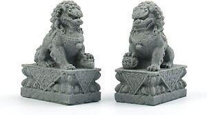 Foo Dogs Statues Pair Guardian Lion Statues Fu Foo Dogs Stone Statues Feng Shui