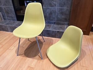 Herman Miller Charles Eames Side Shell Chair S Citron Yellow Authentic