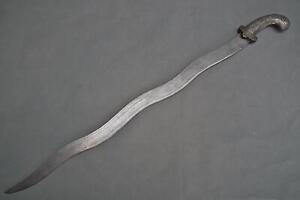 Antique 17 18th Century Indo Persian Islamic Indian Mughal Nagan Sword Tulwar