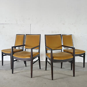 Mid Century Modern Dining Chairs After Edward Wormley For Dunbar