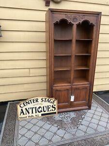 64373 Drexel French Country Manner Furniture Bookcase Curio Cabinet