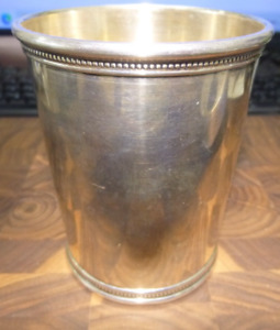 Sterling Silver Mint Julep Cup By Mark J Scearce Lbj Presidential Stamp No Mono