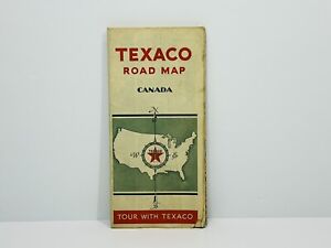 1932 Texaco Road Map Of Canada Eastern Western Canada Map Rand Mcnally