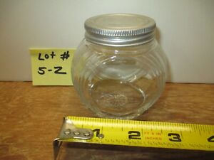 Hoosier Sellers Cabinet Original Triple Skip Oval Spice Jar Rare Lot 5 Z