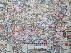 Duchy Of Brabant Belgium Luxembourg Brussels Maastricht 1708 De La Feuille Map
