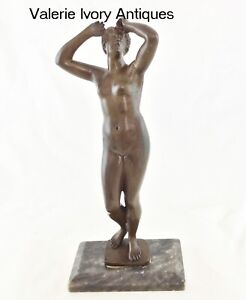 Large Figure Female Nude Classical Grand Tour Bronze C 1890