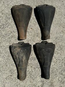 Antique Cast Iron Set Of 4 Tub Or Wood Stove Feet Legs Salvage Art Deco 1920s
