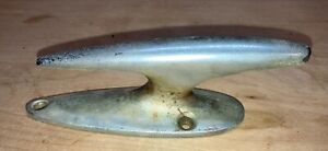 Vintage Chrome Brass Torpedo Shaped Rope Tie Down 6 Boat Cleat Hardware