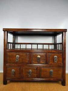 Chinese Natural Rosewood Handmade Exquisite Tea Cabinet 60728