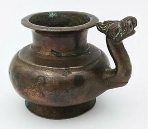 South Indian Small Copper Spouted Lota Ewer 17th Century