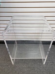 Mid Century Vintage Lucite Console Sofa Table Or Tv Stand Or Bar Cabinet