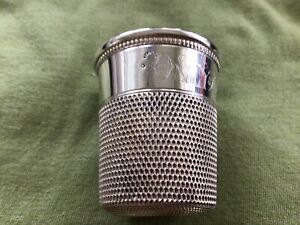 Schreve Crump Low Sterling Silver Only A Thimble Full Shot Glass 34 Grams