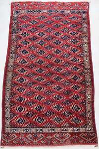 Antique Rug Carpet Afghan Turkoman Central Asian Tribal Oriental Yomut 1900