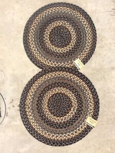 Homespice Decor Braided Mckinley Jute 15 Round Trivet Placemats New Tag 3069 
