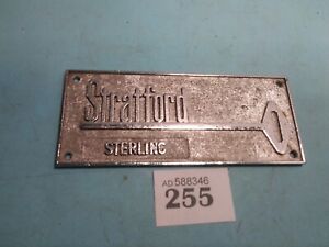 Stratford Sterling Safe Plaque Nameplate