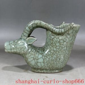 6 China Song Ru Kiln Porcelain Sheep Goat Drinking Vessel Wine Vessel Goblet Cup