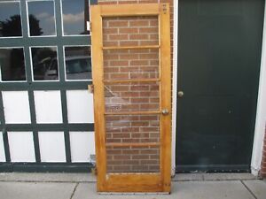Vintage Mid Century Exterior Entry Door Solid Wood 79 7 8 X 32 X 1 11 16 