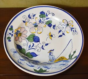 Delft Colonial Williamsburg Polychrome Large Charger Chinoiserie Theme Rare 13 