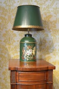 Decorative Pair Toleware Table Lamps