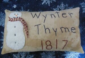 Primitive Wynter Thyme 1817 Shelf Sitter Cupboard Tuck Ornie Small Pillow