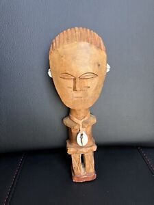 Vintage African Statue Ghana Fertility Doll African Primitif Premier Tribal 6 