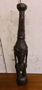 Unusual Carved Wooden Papa New Guinea Sepik Ancestral Figure