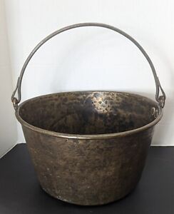 Antique Rustic Brass Cauldron
