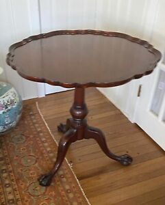 Vintage Imperial Furniture Mahogany Tilt Top Pie Crust Table 123 Usa Local Ship