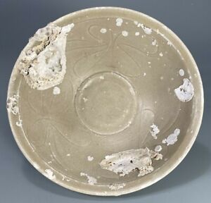 China Chinese Celadon Glaze Pottery Lotus Bowl Song Shipwreck Ca 10 13th C 