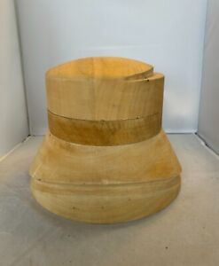 Millinery Wooden 3pc Hat Block