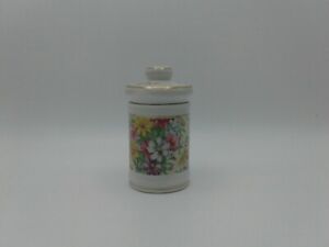 Vintage Floral Apothecary Porcelain Jar Richard Japan 