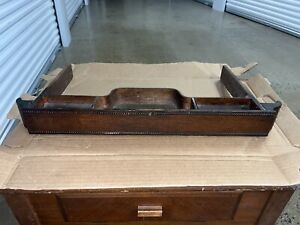 Antique Singer Treadle Sewing Machine Cabinet Front Middle Center Drawer 1910