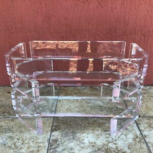 Vintage Stacked Lucite Coffee Table Base