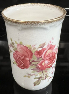 Antique Maddocks Lamberton Works Royal Porcelain 5 Floral Cup Beaker Vase
