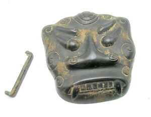 Song Dynasty Important Bronze Mask Slide Authentic 5 1 4 Tall Best Offer