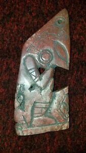 Ojuelos De Jalisco Authentic Ancient Alien Stone Carved Pendant 