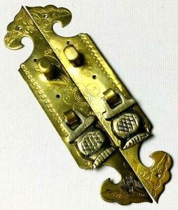 Vintage Chinese Brass 5 1 2 Cabinet Pull Set