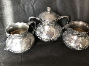 Old Pairpoint Teaset Pieces